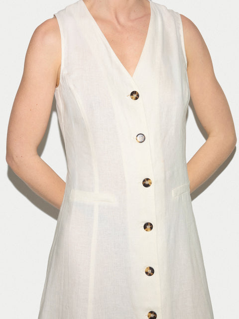Linen Waistcoat Dress