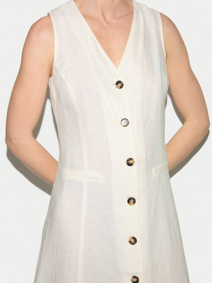 Linen Waistcoat Dress