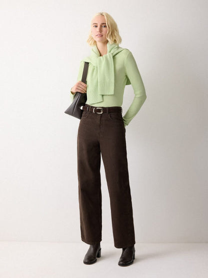 Wool Cashmere Saddle Jumper