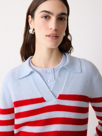 Wool Cashmere Stripe Jumper
