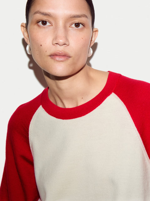 Merino Raglan Short Sleeve Jumper