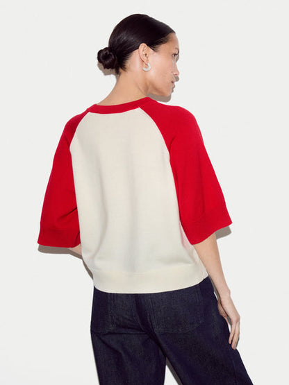 Merino Raglan Short Sleeve Jumper