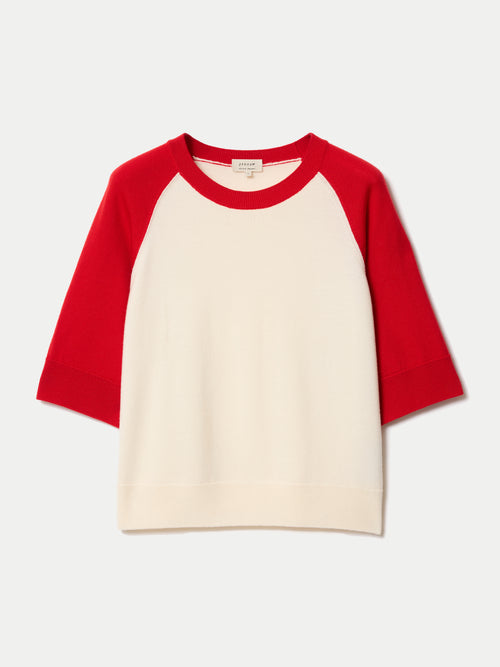 Merino Raglan Short Sleeve Jumper