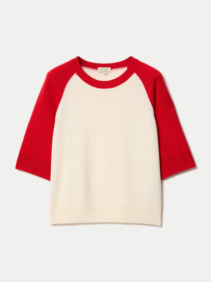 Merino Raglan Short Sleeve Jumper