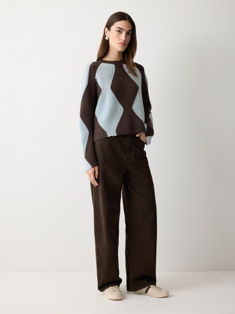 Argyle Diamond Jumper