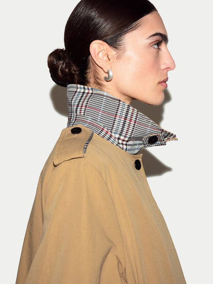 Naya Cotton A-line Trench Coat