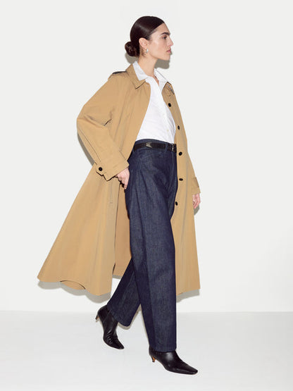 Naya Cotton A-line Trench Coat