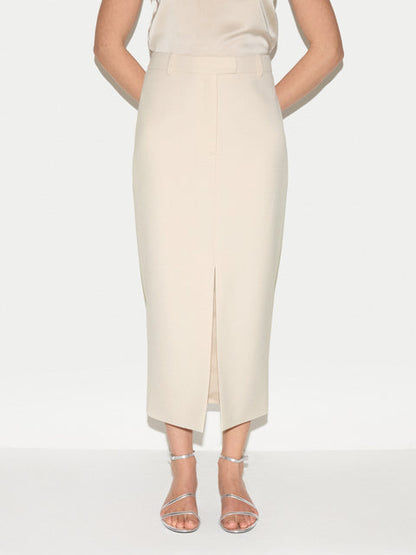 Tailored Split Front Skirt