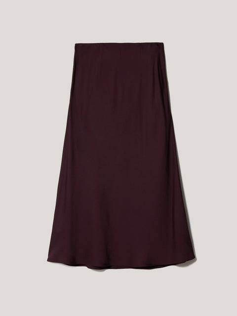 Satin Bias Midi Skirt