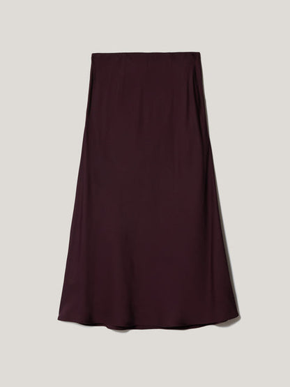 Satin Bias Midi Skirt