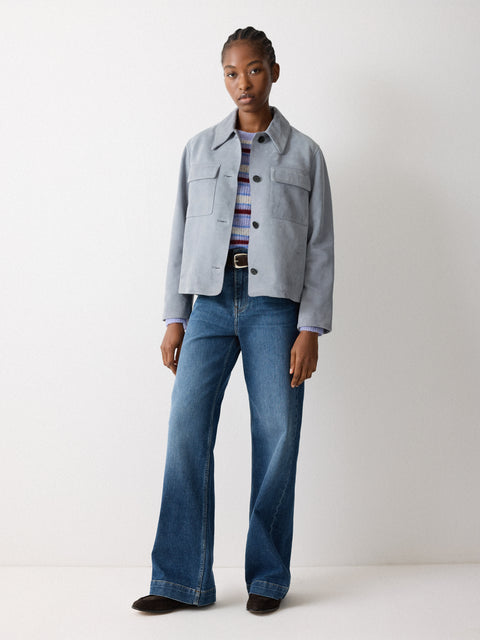 Suede Patch Pocket Jacket