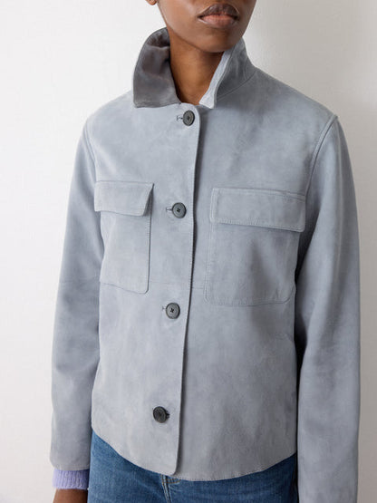 Suede Patch Pocket Jacket