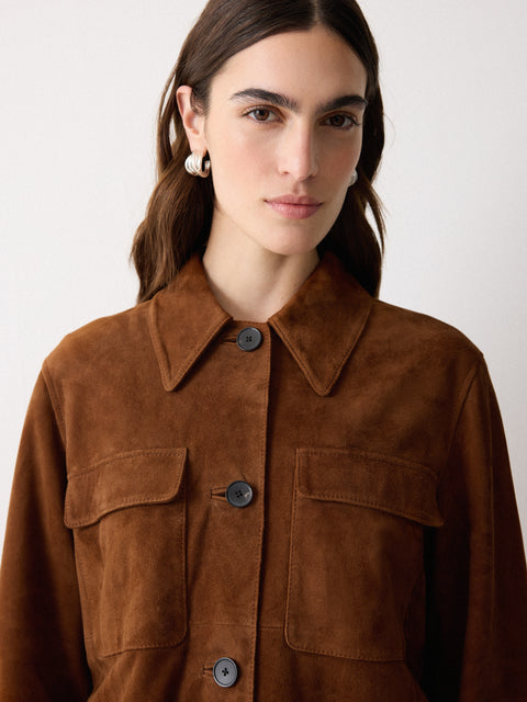 Suede Patch Pocket Jacket