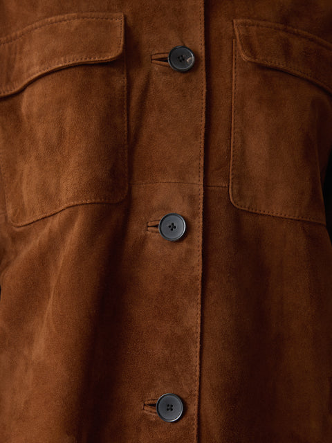 Suede Patch Pocket Jacket
