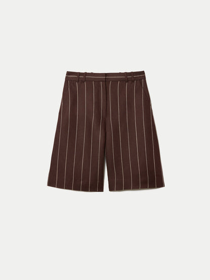 Pinstripe Bermuda Shorts