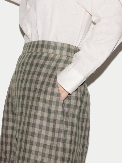 Mara Linen Checked Short