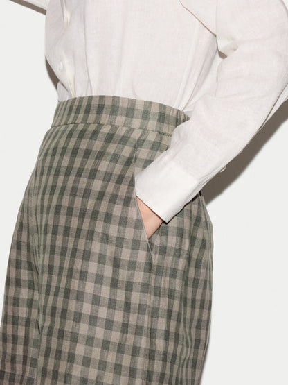 Mara Linen Checked Short
