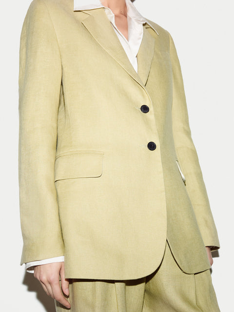 Linen Peak Lapel Blazer