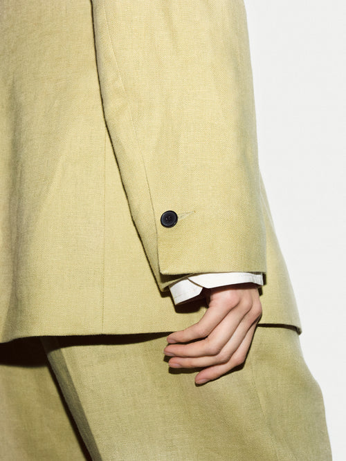 Linen Peak Lapel Blazer