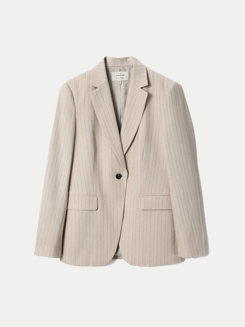 Duke Linen Cotton Stripe Blazer