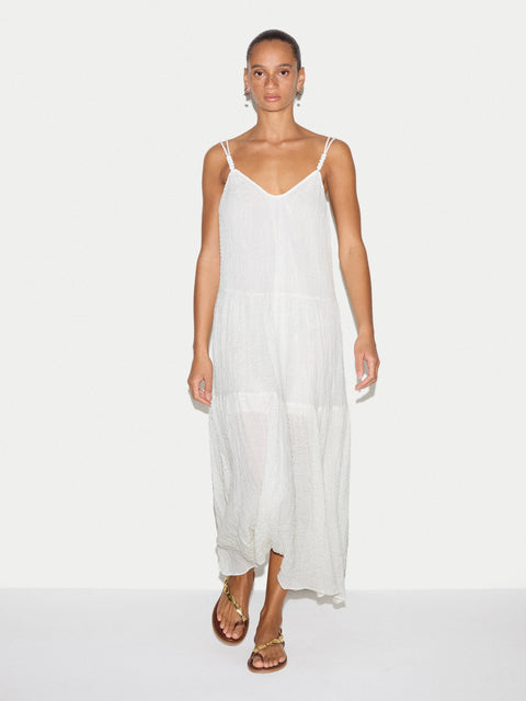 Textured Cotton Maxi Dress