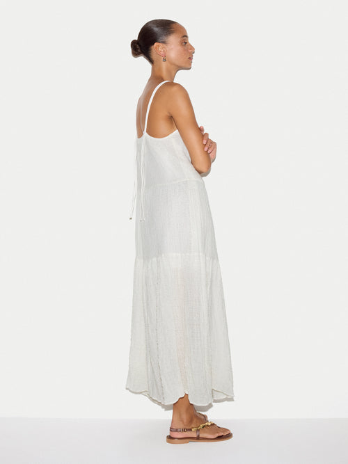 Textured Cotton Maxi Dress