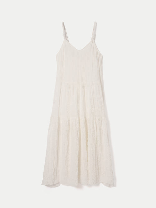 Textured Cotton Maxi Dress