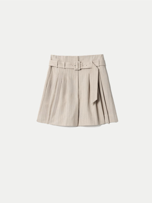 Linen Cotton Stripe Short