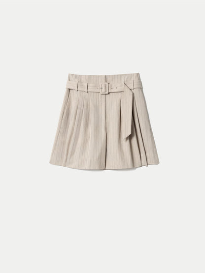 Linen Cotton Stripe Short