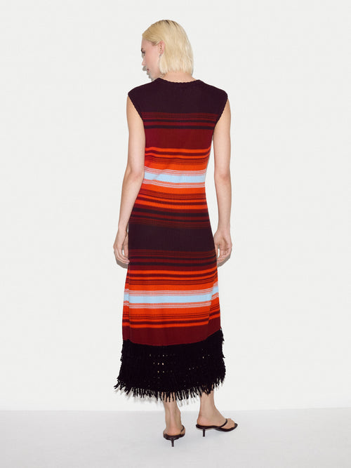 Sunset Stripe Knit Dress
