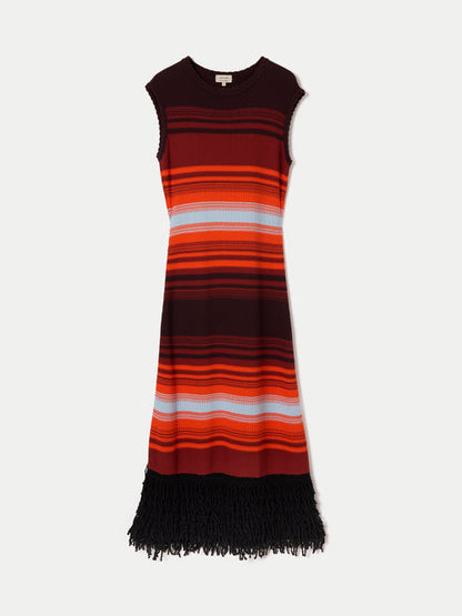 Sunset Stripe Knit Dress