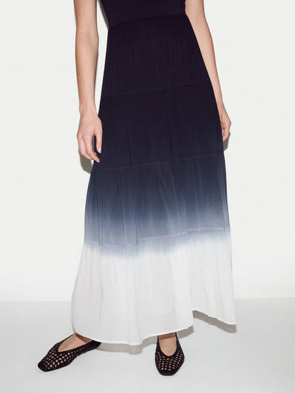 Ombre Tiered Tank Dress