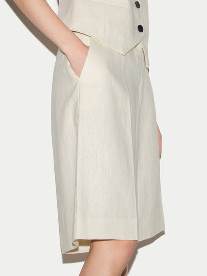 Linen Bermuda Short