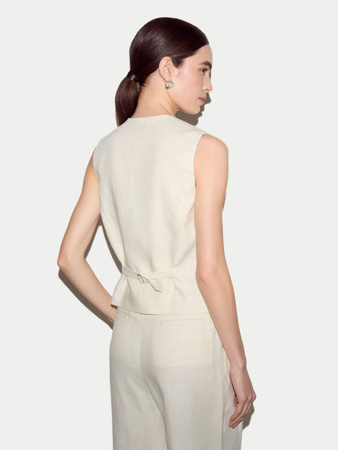 Linen Suit Waistcoat