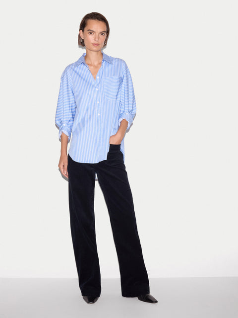 Oversized Cotton Stripe Shirt