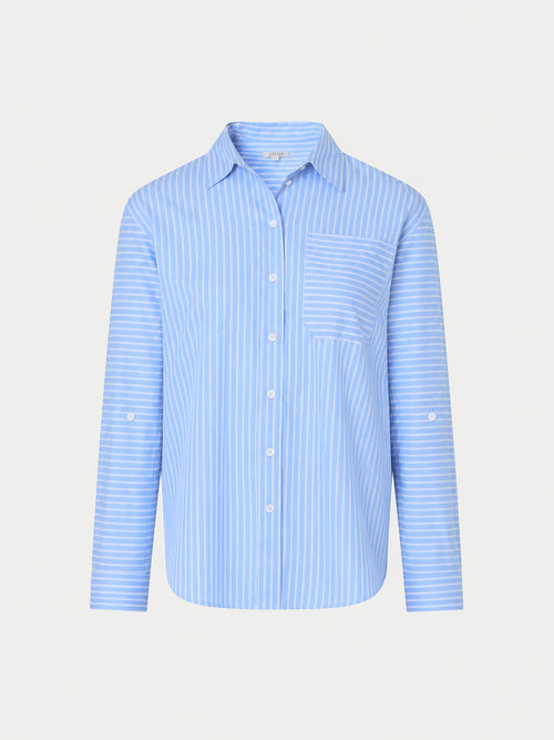 Oversized Cotton Stripe Shirt