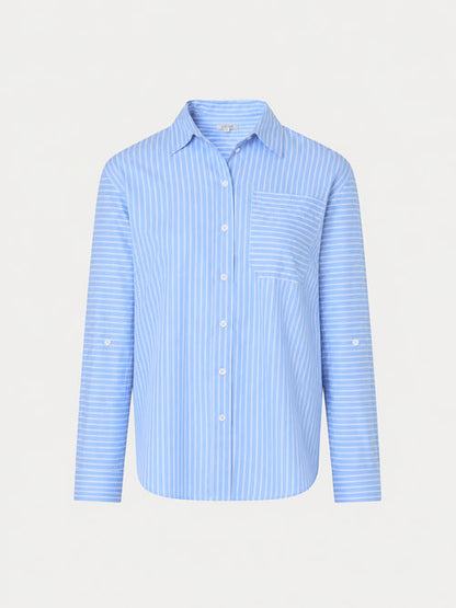Oversized Cotton Stripe Shirt