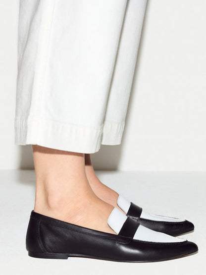 Leather Contrast Loafer