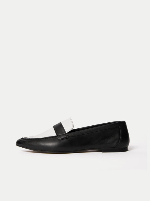 Leather Contrast Loafer