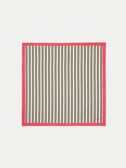 Stripe Silk Twill Scarf