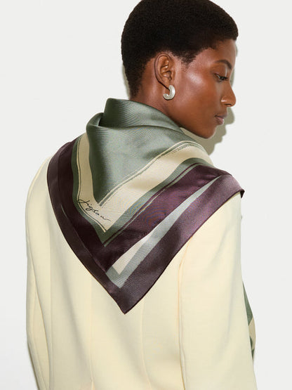 Iris Silk Twill Scarf