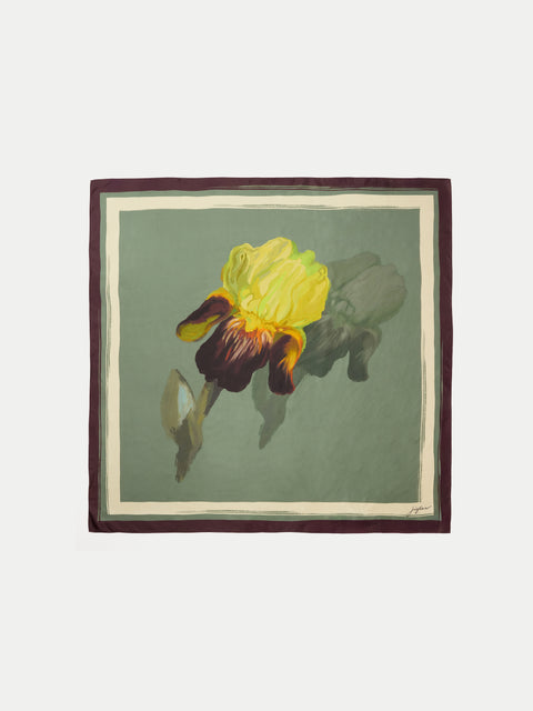 Iris Silk Twill Scarf