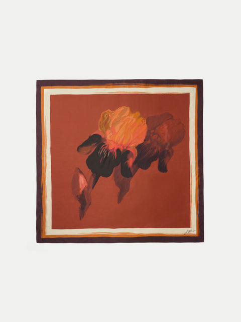 Iris Silk Twill Scarf
