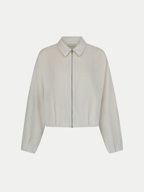 Linen Bomber Jacket