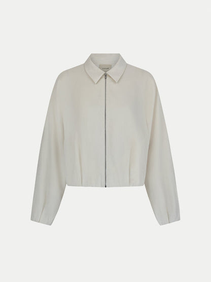 Linen Bomber Jacket