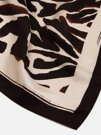Zebra Silk Square Scarf
