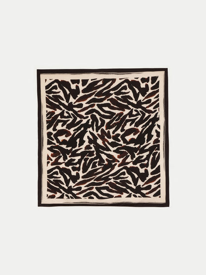 Zebra Silk Square Scarf