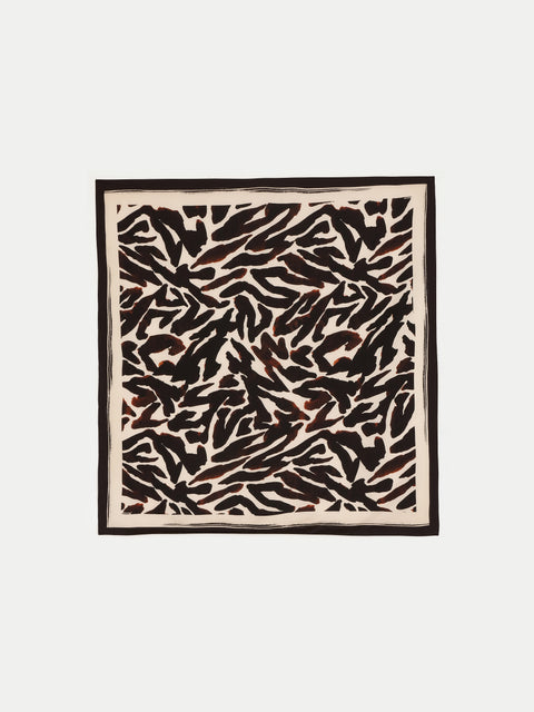 Zebra Silk Square Scarf