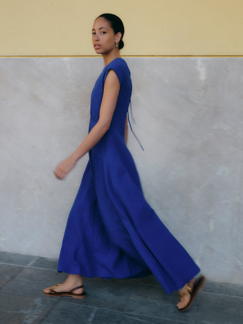 Crinkle Cotton Dress