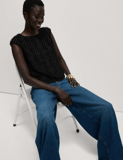 Jacquard Shell Top